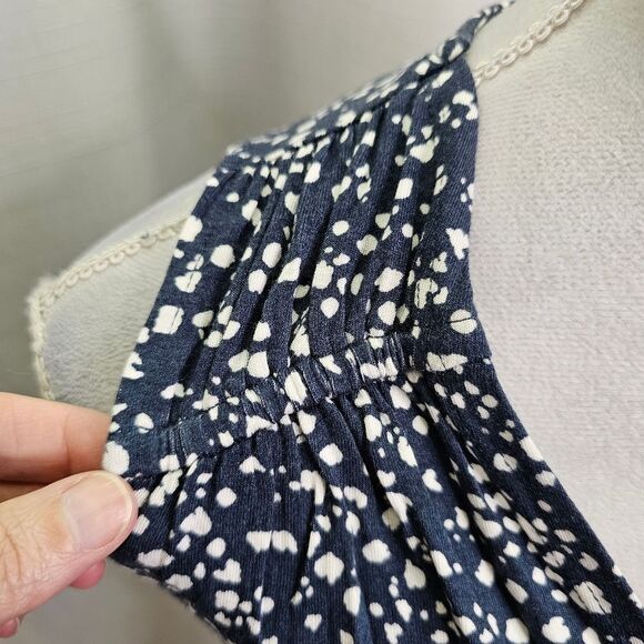 Maurices 24/7 Blue Polka Dot Sleeveless Romper Size XS - Picture 10 of 14